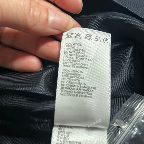 REISS Men's Monroe Modern Fit Check Vest Button Front Navy Blue 36 - Picture 10 of 10